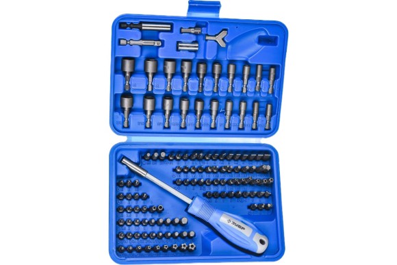 Набор бит Зубр ЭКСПЕРТ УНИВЕРСАЛ, Cr-Mo, 122 предмета, в боксе 26096-H122 Набор бит Зубр ЭКСПЕРТ УНИВЕРСАЛ, Cr-Mo, 122 предмета, в боксе 26096-H122