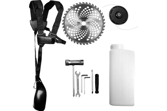 Триммер бензиновый ЗУБР КРБ-250, 600Вт/0.82л.с, 25.4см?, 8500об/мин, 2х-тактный, диск/катушка Триммер бензиновый ЗУБР КРБ-250, 600Вт/0.82л.с, 25.4см?, 8500об/мин, 2х-тактный, диск/катушка