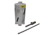 Коронка алмазная по железобетону 82 х 150мм, М16/SDS+, сухой/мокрый, HILBERG Коронка алмазная по железобетону 82 х 150мм, М16/SDS+, сухой/мокрый, HILBERG