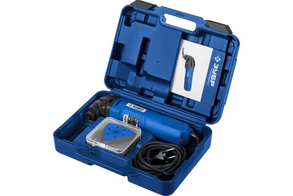 Реноватор(МФИ) ЗУБР МФИ-П550 КН, 550Вт, 20000кол/мин, 3 насадки, в кейсе