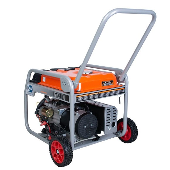 Генератор бензиновый TOR KM3800H 2,5 кВт 220В 16 л с кнопкой запуска и колёсами