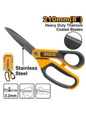 Ножницы универсальные INGCO 210мм с титановым покр. HSCRS812108