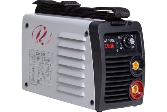 Сварочный аппарат, инверторный САИ 160К,10-160А,6,3кВт,электрод-1-4мм Ресанта