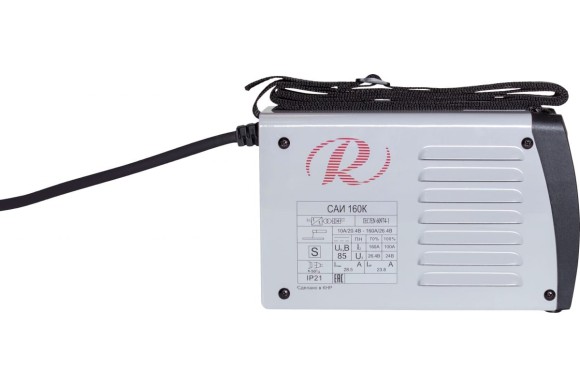 Сварочный аппарат, инверторный САИ 160К,10-160А,6,3кВт,электрод-1-4мм Ресанта