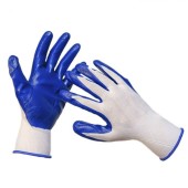 Перчатки нейлон,покрытие нитрил бел/фиолет р9 Перчатки нейлон,покрытие нитрил бел/фиолет р9