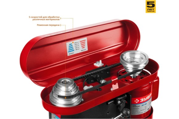 Станок сверлильный ЗУБР ЗСС-350, 350Вт, патрон В16 ЗВП 13мм, 580-2650об/мин, 5 скоростей Станок сверлильный ЗУБР ЗСС-350, 350Вт, патрон В16 ЗВП 13мм, 580-2650об/мин, 5 скоростей