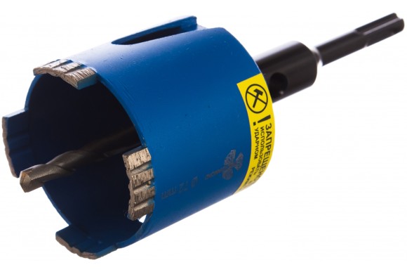 Коронка алмазная по бетону/кирпичу 72 х 60мм, М16/SDS+, мокрый, TRIO-DIAMOND Коронка алмазная по бетону/кирпичу 72 х 60мм, М16/SDS+, мокрый, TRIO-DIAMOND