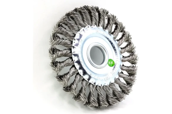 Щетка дисковая жгутовая 9-031 Д125*13*22,2 для УШМ, ворс нерж сталь 0,50 FW-DSS4 ОСБОРН
