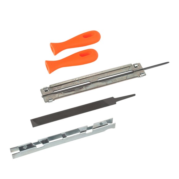 Заточный набор PATRIOT,PG-SK4,0 :напильник4,0 мм+напильник плоск.+обойма+шаблон+2ручки ,блистер