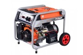 Генератор бензиновый TOR KM6500H 5,0 кВт 220В 27 л с кнопкой запуска и колесами.