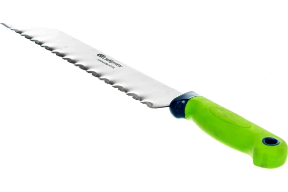 Нож для резки теплоизоляционных панелей, обрезин. рукоятка, 475 мм, лезвие - 340 мм, Сибртех