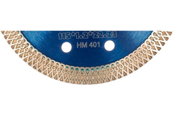 Диск алмазный по керамограниту 115 х 1.2 х 22.2мм, Х-тип, сухой/мокрый, HM401 Hilberg Диск алмазный по керамограниту 115 х 1.2 х 22.2мм, Х-тип, сухой/мокрый, HM401 Hilberg