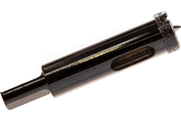 Коронка алмазная по керамограниту с центрующим сверлом 16мм, мокрый, TRIO-DIAMOND