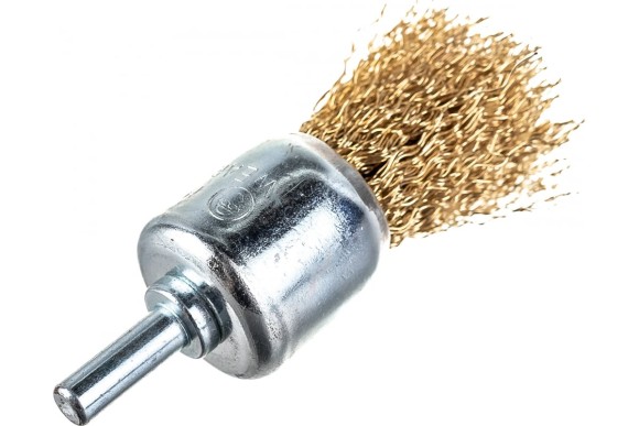 Щётка-крацовка кистевая со шпилькой 25мм, латунированная сталь, РемоКолор Щётка-крацовка кистевая со шпилькой 25мм, латунированная сталь, РемоКолор