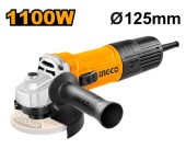 Шлифмашина угловая INGCO AG110028, 1100Вт, 125мм, 12000об/мин, в коробке