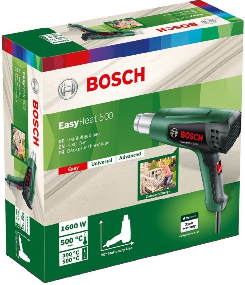 Фен технический BOSCH EasyHeat 500 1600Вт,300/500гр,240/450л/мин Фен технический BOSCH EasyHeat 500 1600Вт,300/500гр,240/450л/мин