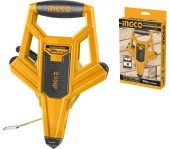Рулетка геодезическая  50м*12,5мм,стальная лента HSMT8550 INGCO 