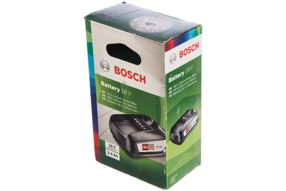 Аккумулятор BOSCH PBA18V, 18В Li-ion, 2,5А/ч Аккумулятор BOSCH PBA18V, 18В Li-ion, 2,5А/ч