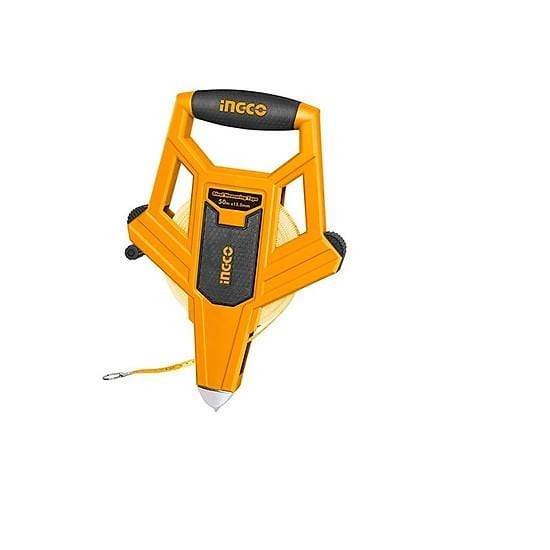 Рулетка геодезическая  100м*12,5мм,фиберглассовая лента HFMT83100 INGCO 