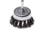 Щётка-крацовка чашечная со шпилькой 65мм, витая стальная проволока, РемоКолор Щётка-крацовка чашечная со шпилькой 65мм, витая стальная проволока, РемоКолор