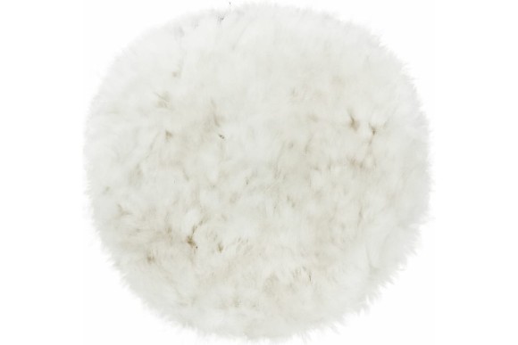 Круг полировальный под липучку натуральная шерсть 125мм, Vertextools