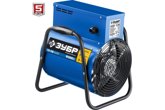 Пушка тепловая электрическая, 9 кВт, 380 В, ЗУБР Профессионал