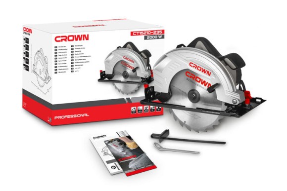 Пила дисковая CROWN CT15210-235 2000Вт. d 235*30мм h-85мм