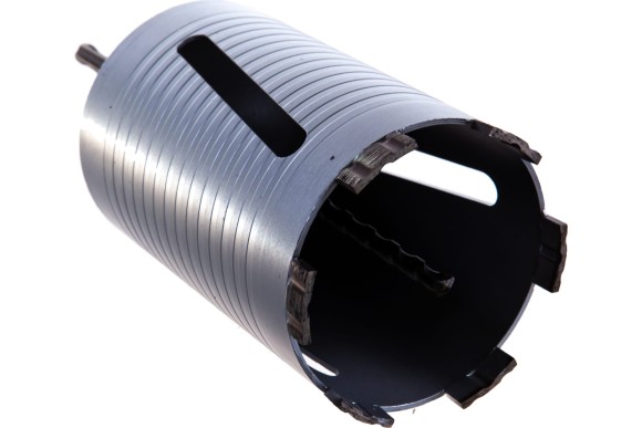 Коронка алмазная по железобетону 102 х 150мм, М16/SDS+, сухой/мокрый, HILBERG Коронка алмазная по железобетону 102 х 150мм, М16/SDS+, сухой/мокрый, HILBERG