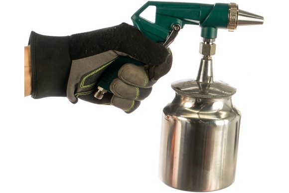 Пистолет KRAFTOOL "EXPERT QUALITAT" пескоструйный с нижним бачком 1л, давление 5 бар Пистолет KRAFTOOL "EXPERT QUALITAT" пескоструйный с нижним бачком 1л, давление 5 бар