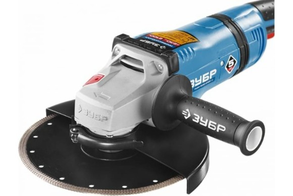 Шлифмашина угловая ЗУБР УШМ-П230-2100 ПВ ,230*22,2 мм,2100 Вт,серия Профи.