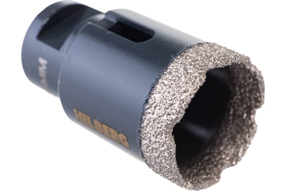 Коронка алмазная по керамограниту 35 х 35мм, М14, сухой/мокрый, Super Hard HILBERG Коронка алмазная по керамограниту 35 х 35мм, М14, сухой/мокрый, Super Hard HILBERG