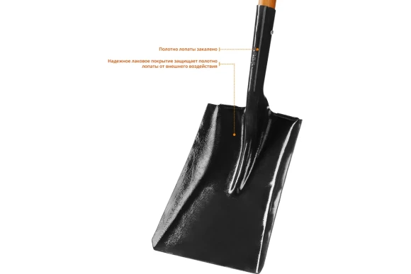 Лопата совковая деревянный черенок, ЗУБР "Профи-10" 39361_z02
