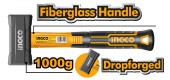 Кувалда INGCO 1000гр.фиберглас,HSTH81802 INDUSTRIAL