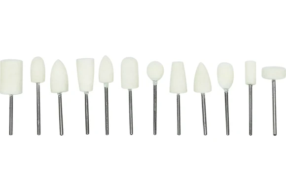 Набор насадок полировальных для гравера 12 шт Vertextools Набор насадок полировальных для гравера 12 шт Vertextools