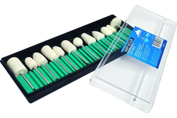 Набор насадок полировальных для гравера 12 шт Vertextools Набор насадок полировальных для гравера 12 шт Vertextools