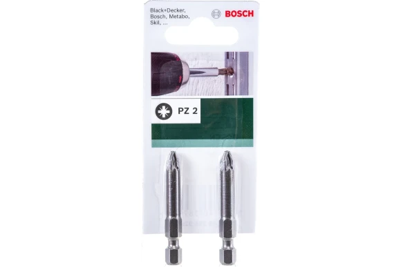 Набор бит PZ2 х 49мм, 2 штуки, BOSCH