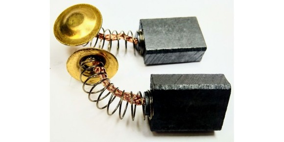 Щётка гр. 7*15*20мм 2шт.(для МР-1400-2) пружина ЗУБР