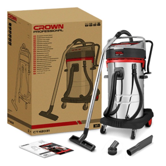 Пылесос промышленный CROWN CT42030,3*1000Вт,80 л Пылесос промышленный CROWN CT42030,3*1000Вт,80 л