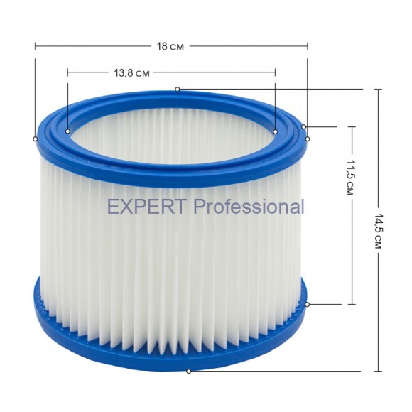 Фильтр для пылесоса BOSCH GAS 15/20,Metabo.Makita ROCKSTAR