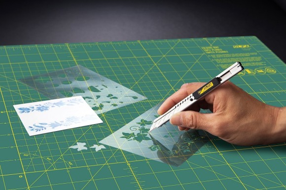 Нож с автофиксатором 9мм угол 30°, корпус нержавеющая сталь, OL-SAC-1 OLFA