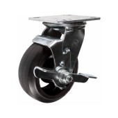 Колесо большегрузное поворотное с тормозом / d= 200, 220 кг. Колесо большегрузное поворотное с тормозом / d= 200, 220 кг.