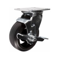 Колесо большегрузное поворотное с тормозом / d= 200, 220 кг.