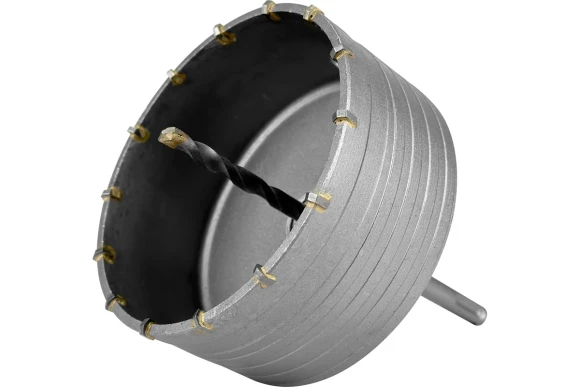Коронка по бетону/кирпичу 150мм, SDS+, М22, сухой/мокрый, VERTEXTOOLS Коронка по бетону/кирпичу 150мм, SDS+, М22, сухой/мокрый, VERTEXTOOLS