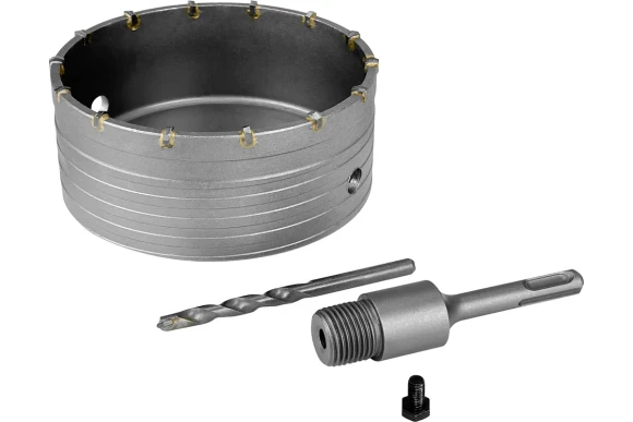 Коронка по бетону/кирпичу 150мм, SDS+, М22, сухой/мокрый, VERTEXTOOLS Коронка по бетону/кирпичу 150мм, SDS+, М22, сухой/мокрый, VERTEXTOOLS