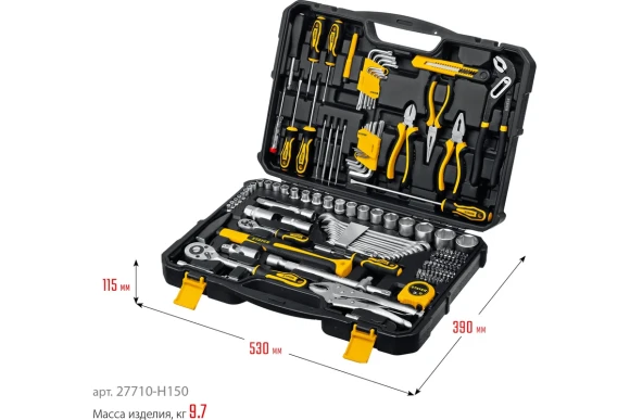 Набор инструмента 150пр STAYER UNIVERSAL 150,  Professional