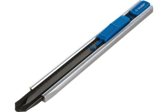 Нож ЗУБР  9мм ПРО-9А с автостопом,металлический