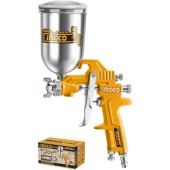 Краскопульт пневматич. INGCO ASG4042, бачок верхний 400мл, сопло 1.5мм  Краскопульт пневматич. INGCO ASG4042, бачок верхний 400мл, сопло 1.5мм