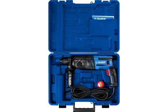 Перфоратор ЗУБР ЗП-2680, 850Вт, 2.9Дж, SDS+, 26мм, 0-900об/мин, в кейсе