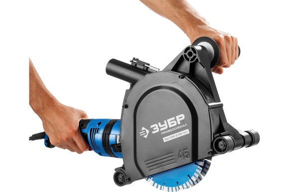 Штроборез ЗУБР ЗШ-П45-2100 ПВТК,2100Вт,180мм,8800о/мин,паз 4,3-32мм Штроборез ЗУБР ЗШ-П45-2100 ПВТК,2100Вт,180мм,8800о/мин,паз 4,3-32мм