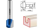 Фреза пазовая фасонная D=11.9 х L=13 х H=45мм, 30°, хвостовик 8мм, ЗУБР Фреза пазовая фасонная D=11.9 х L=13 х H=45мм, 30°, хвостовик 8мм, ЗУБР